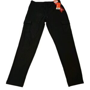 Maze Collection Scuba Slimming Pull On Black Pants Pockets Size Large NWT